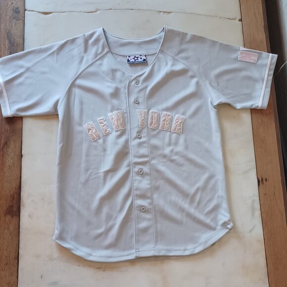 Steve & Barry’s New York NYC Gray Jersey Women’s Small Pink Accents Embroidered - Picture 9 of 16